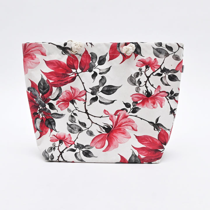 Tote Bag | Floral Printed Canvas Carry Bag