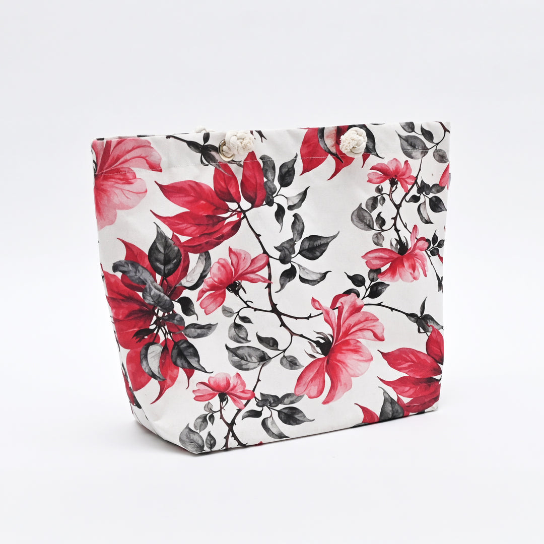 Tote Bag | Floral Printed Canvas Carry Bag