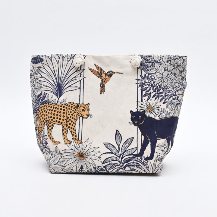 Tote Bag | Artistic Wildlife Canvas Beach Bag