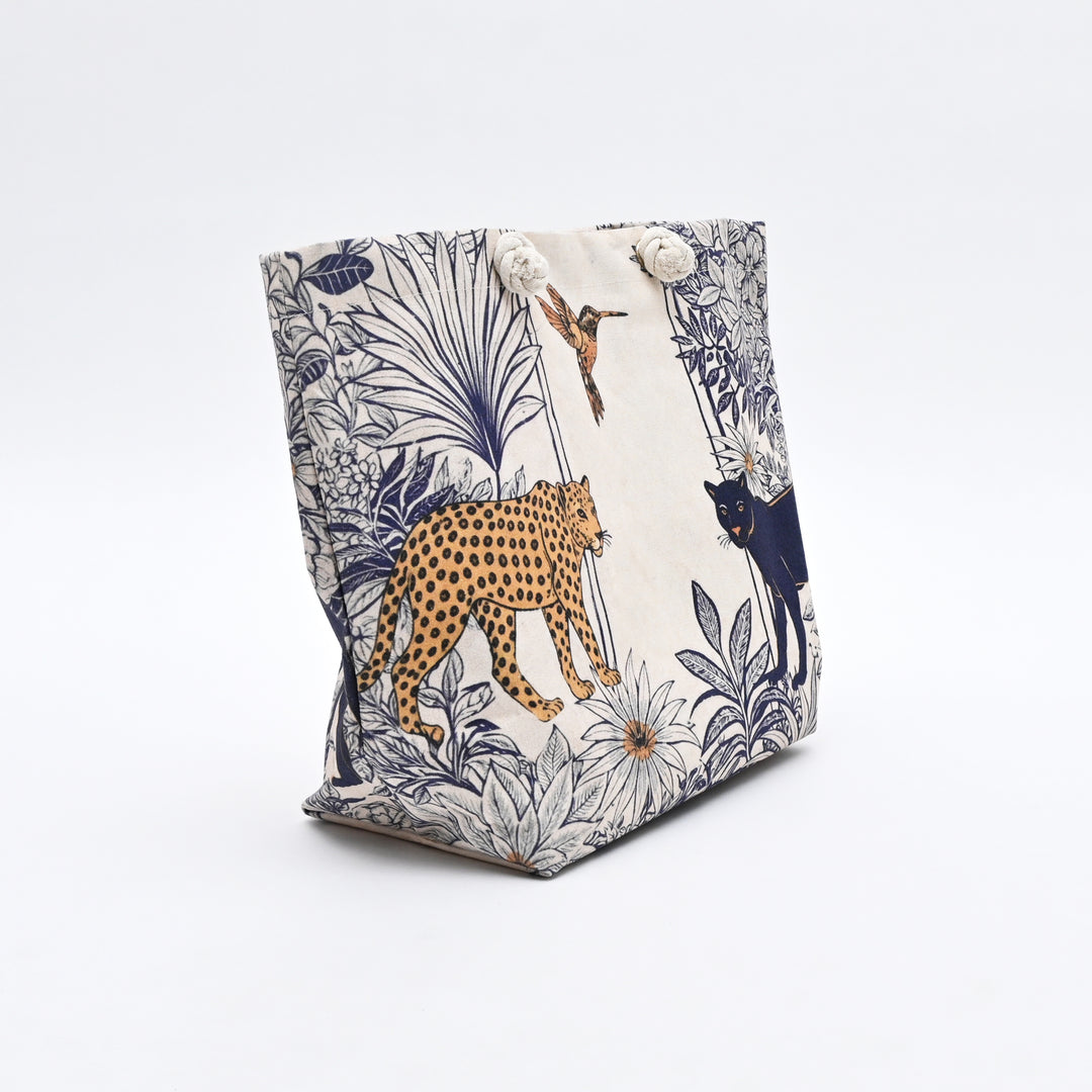 Tote Bag | Artistic Wildlife Canvas Beach Bag