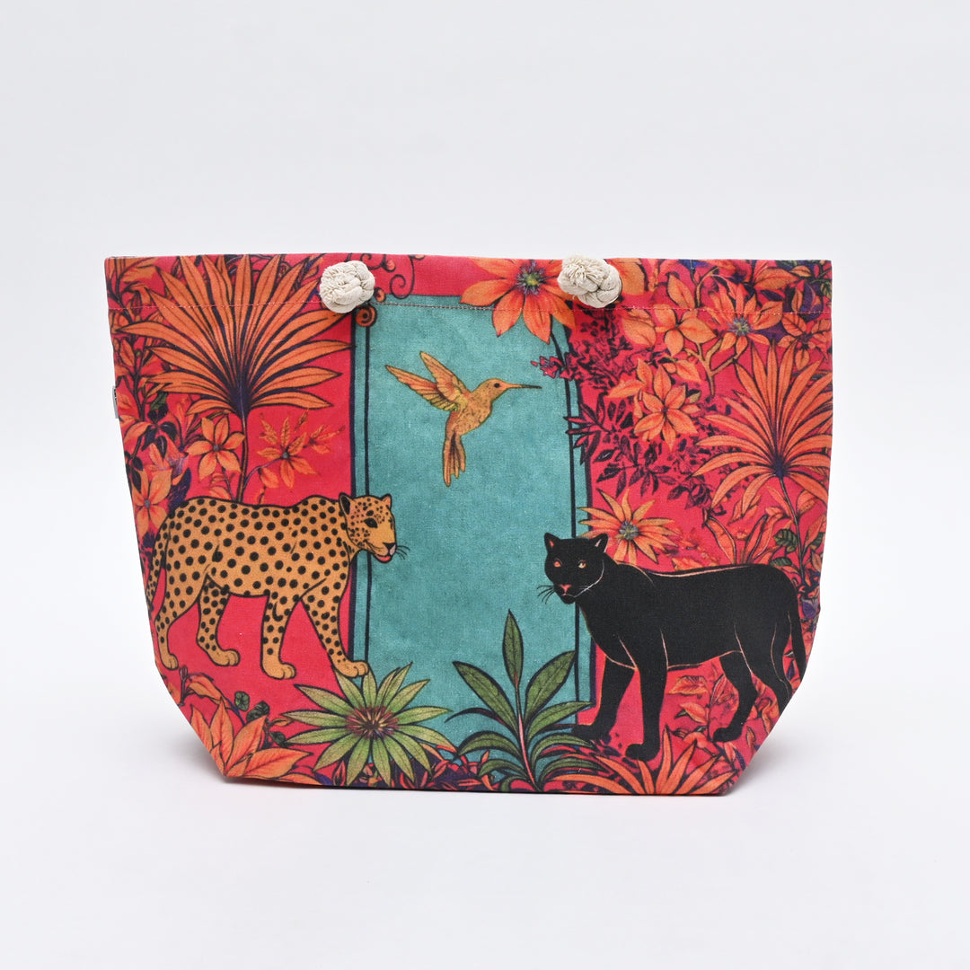 Tote Bag | Jungle-Inspired Canvas Beach Bag