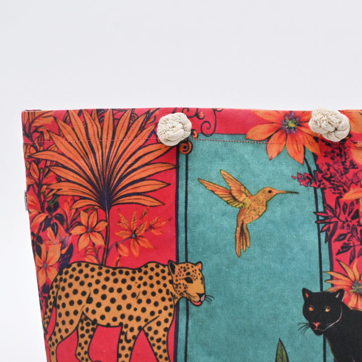 Tote Bag | Jungle-Inspired Canvas Beach Bag