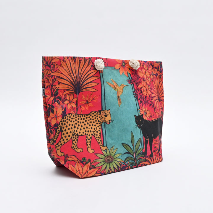 Tote Bag | Jungle-Inspired Canvas Beach Bag