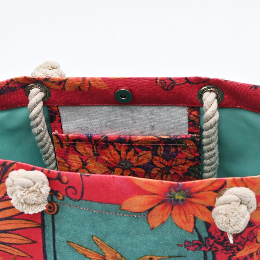 Tote Bag | Jungle-Inspired Canvas Beach Bag