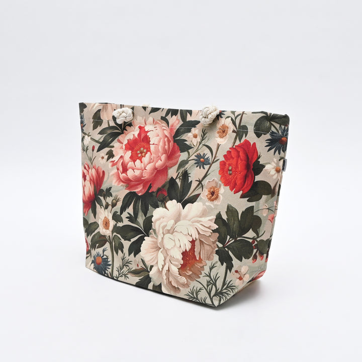 Tote Bag | Abstract Floral Canvas Beach  Bag