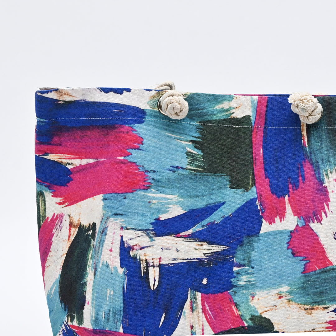 Tote Bag | Modern Artistic Canvas Beach Bag