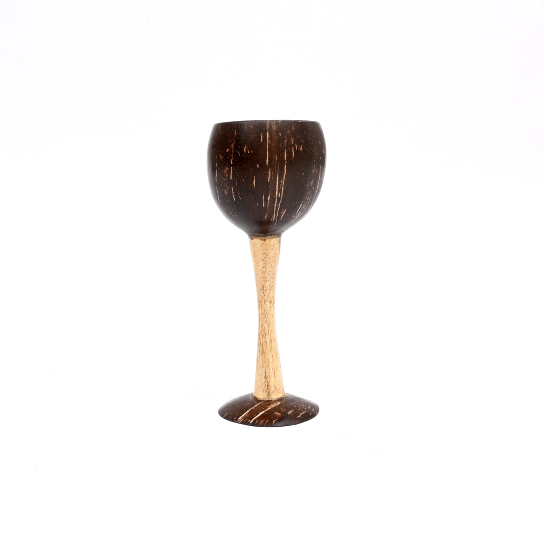 Coconut Shell Wine Glass | Natural Ecofriendly Sustainable Drinkware
