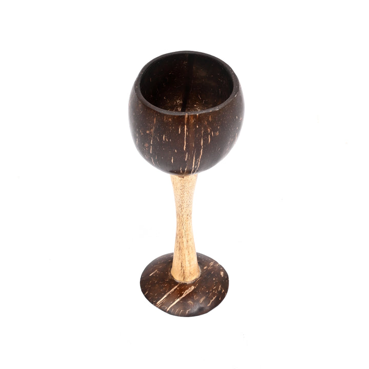 Coconut Shell Wine Glass | Natural Ecofriendly Sustainable Drinkware