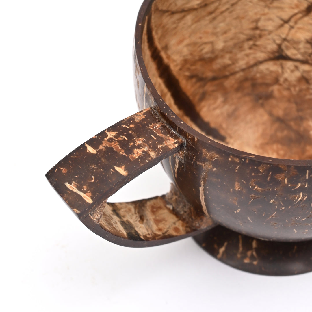 Handcrafted Coconut Shell Teacup | Ecofriendly, Unique, Sustainable Drinkware