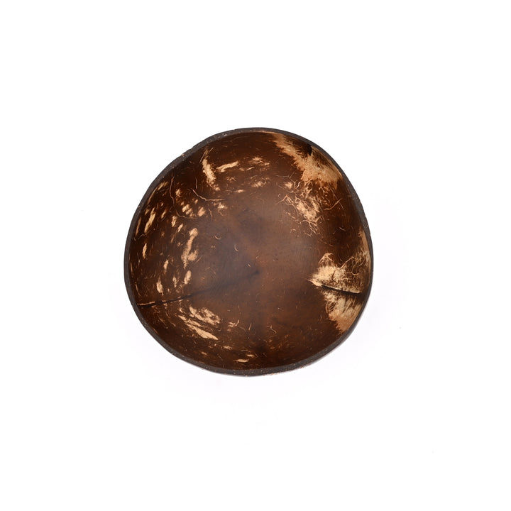Natural Coconut Shell Bowl with Spoon Set | 500 ml Ecofriendly Dining