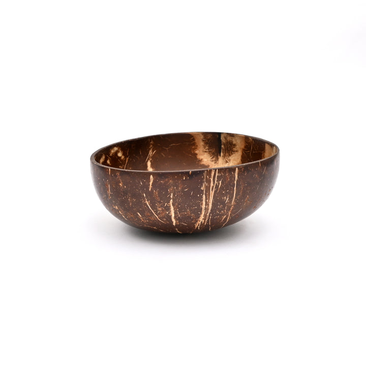 Natural Coconut Shell Bowl with Spoon Set | 500 ml Ecofriendly Dining