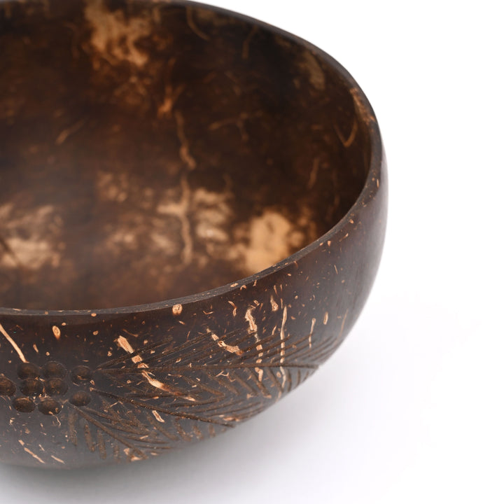 Ecofriendly Palm Leaf Bowl & Coconut Shell Cutlery Set | Sustainable Dining
