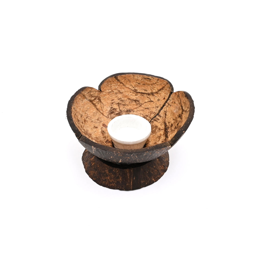 Coconut Shell Dhoop Stand | Natural Ecofriendly Incense Holder