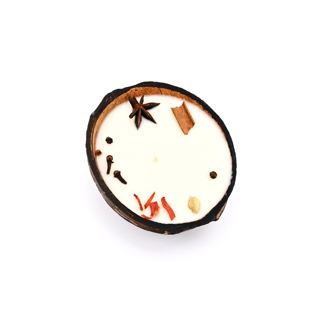 Coconut Shell Candle Gift Box | Ecofriendly Artisan Home Decor