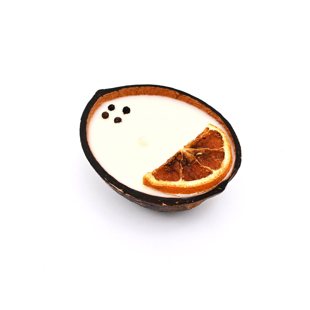 Coconut Shell Candle Gift Box | Ecofriendly Artisan Home Decor
