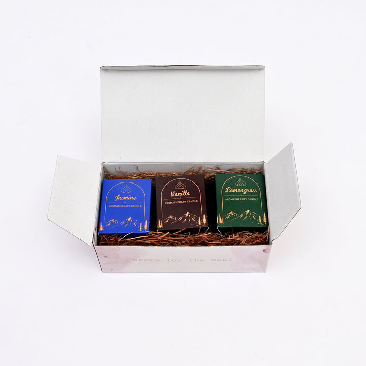 3-Pack Aromatherapy Wax Candles | Calming Scents for Stress Relief & Gifting