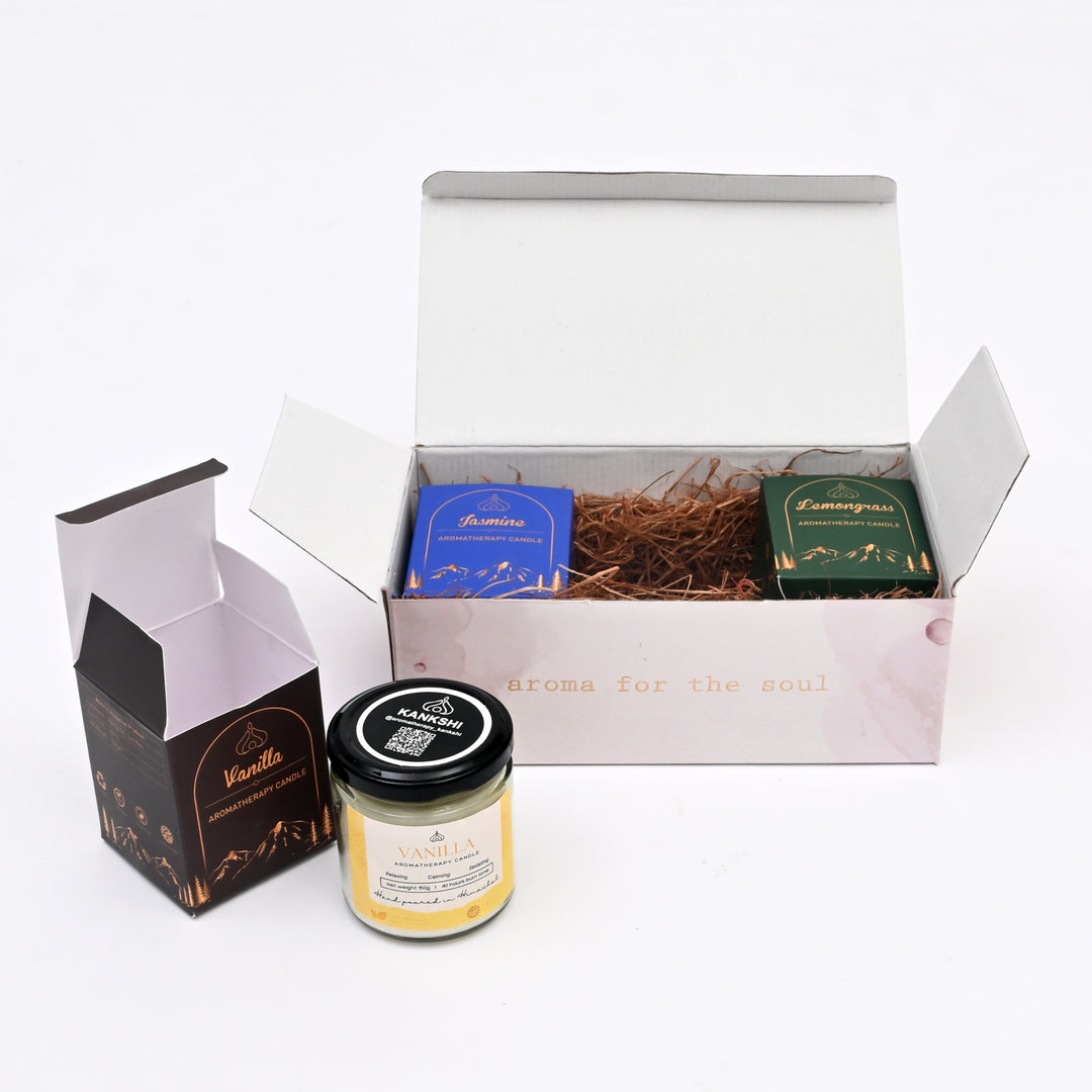 3-Pack Aromatherapy Wax Candles | Calming Scents for Stress Relief & Gifting