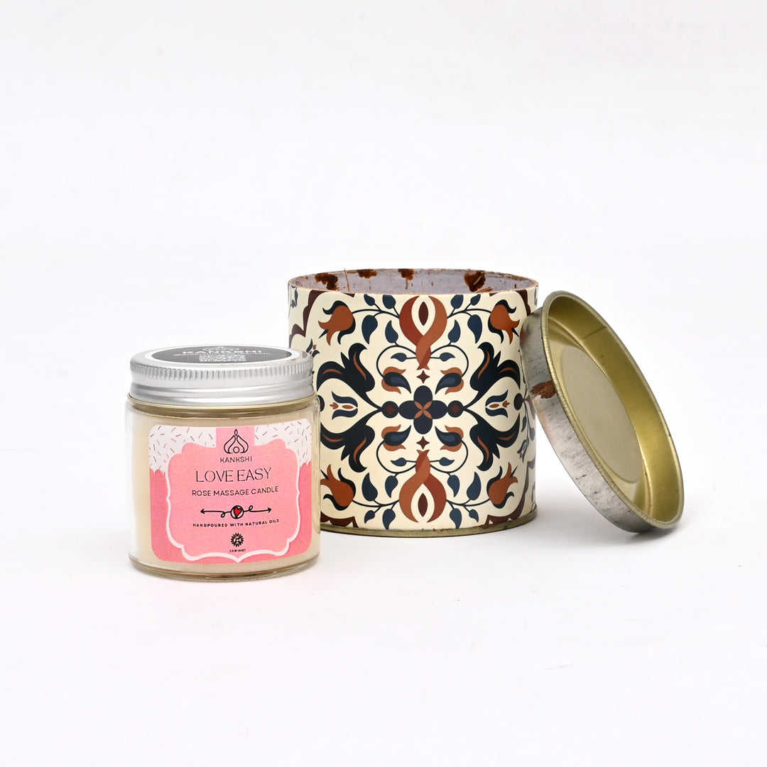Rose Massage Candle | Relaxing & Nourishing Wax