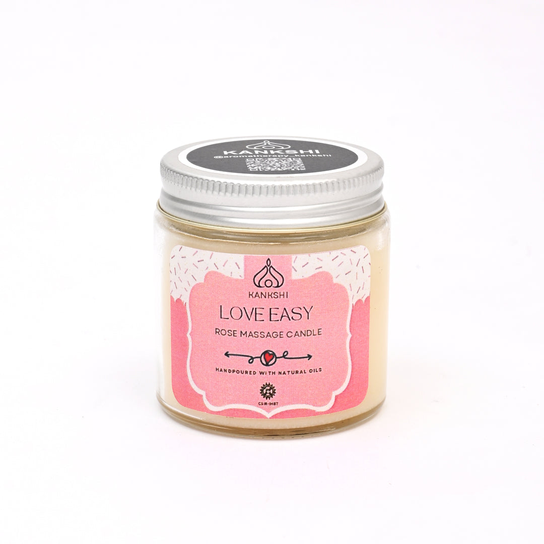 Rose Massage Candle | Relaxing & Nourishing Wax
