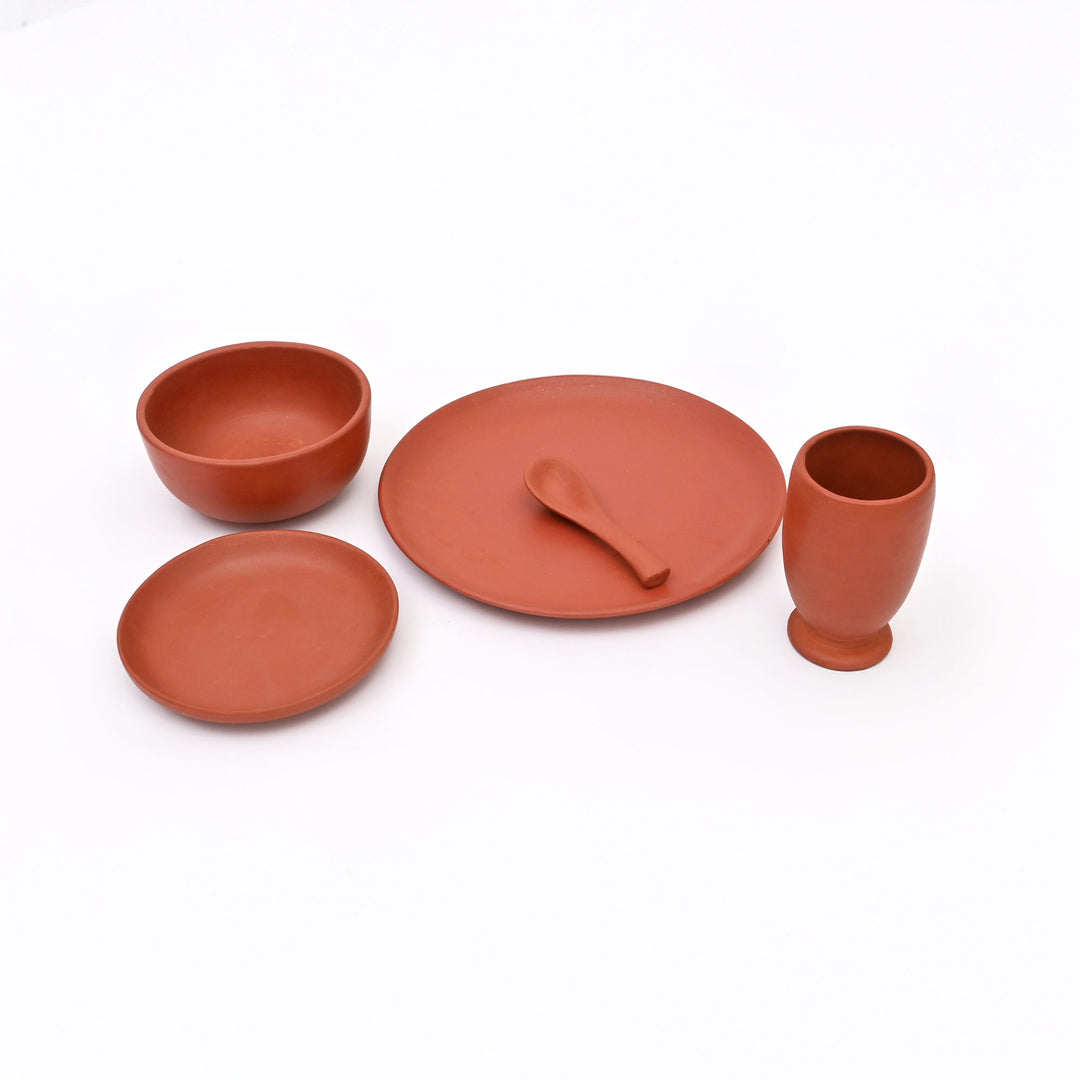 Terracotta Clay Breakfast Set | Natural, Handmade & Ecofriendly