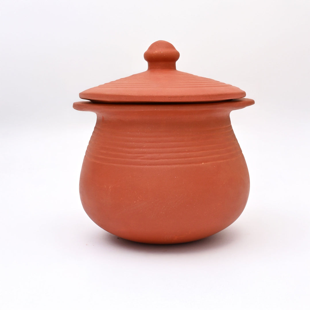Traditional Clay Handi Set | 6 Piece Terracotta Indian Cooking Pot Collection