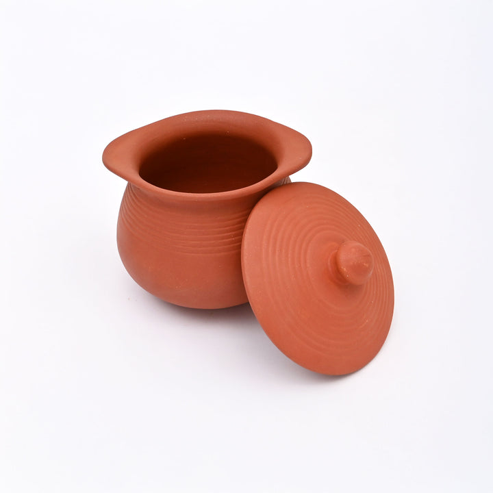Traditional Clay Handi Set | 6 Piece Terracotta Indian Cooking Pot Collection
