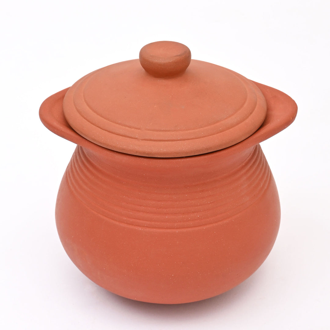 Traditional Clay Handi Set | 6 Piece Terracotta Indian Cooking Pot Collection