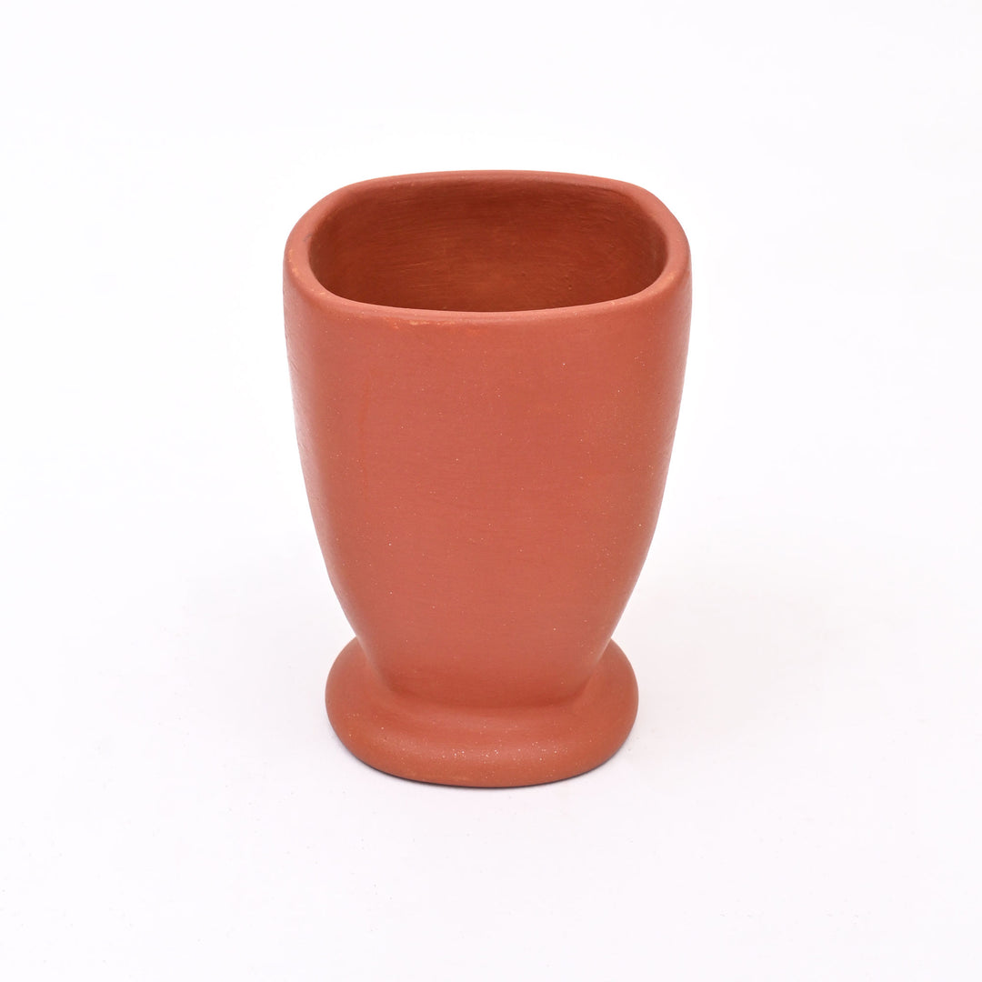 Handcrafted Clay Jug & Glass Set | Rustic Terracotta Pitcher Water Serving