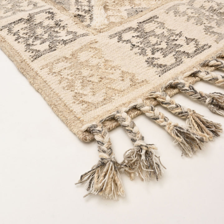 Handwoven Cotton Wool Rug | Soft & Natural Comfort for Every Room