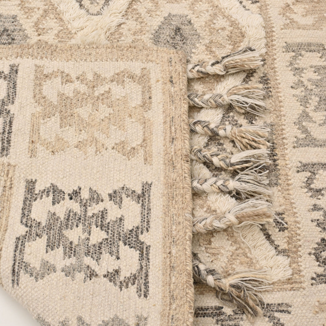 Handwoven Cotton Wool Rug | Soft & Natural Comfort for Every Room