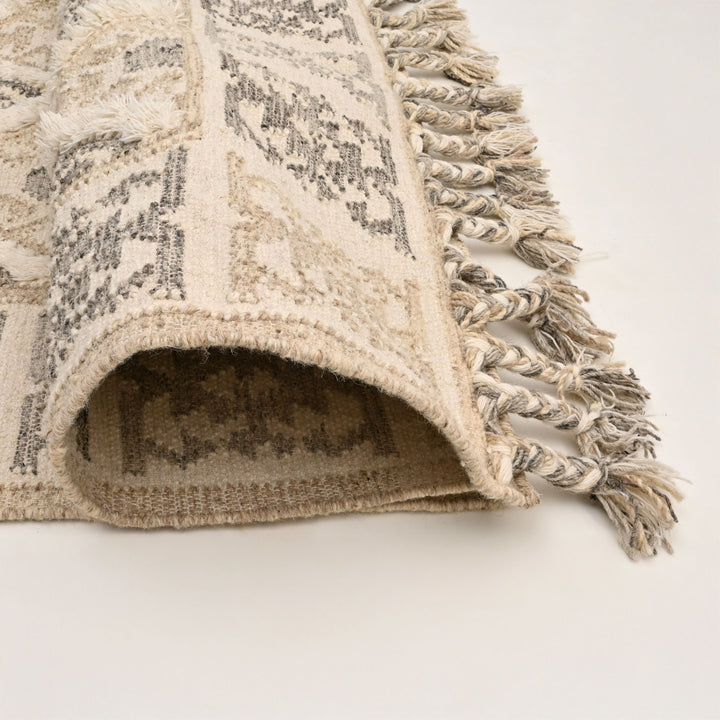 Handwoven Cotton Wool Rug | Soft & Natural Comfort for Every Room