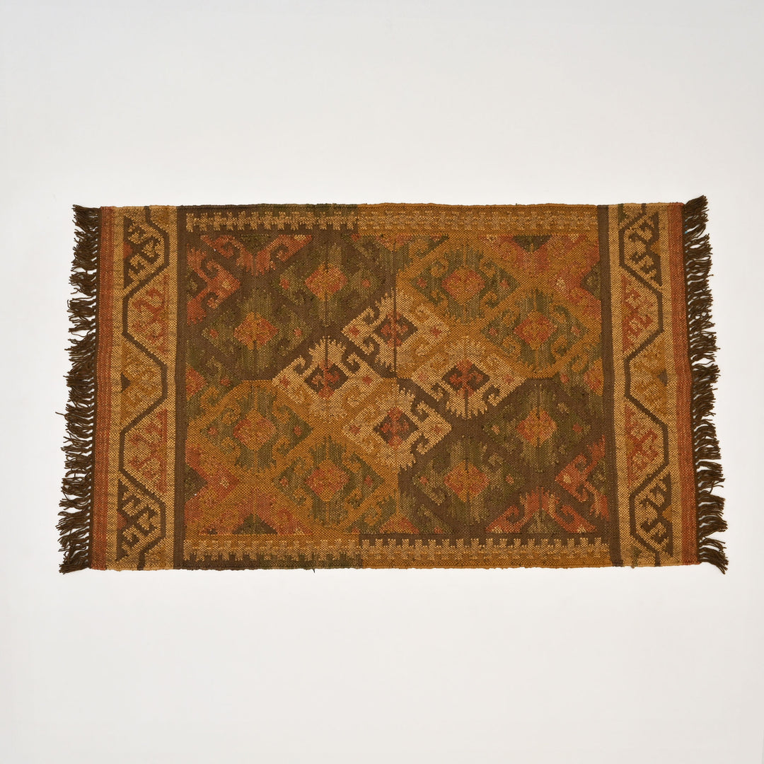 Handwoven Wool Jute Rug | Natural Fiber Blend for Modern Homes-60X36"