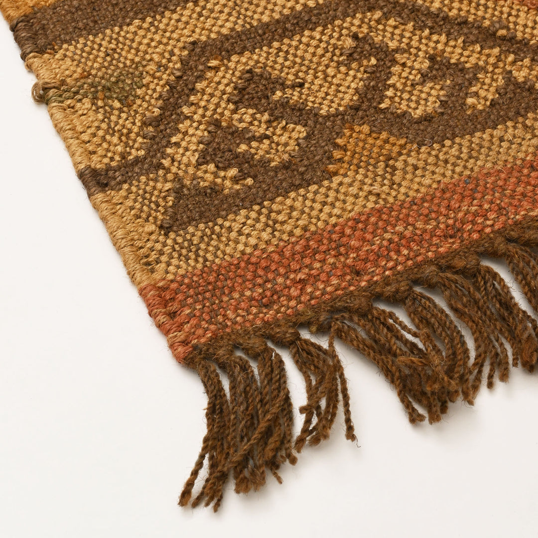 Handwoven Wool Jute Rug | Natural Fiber Blend for Modern Homes-60X36"
