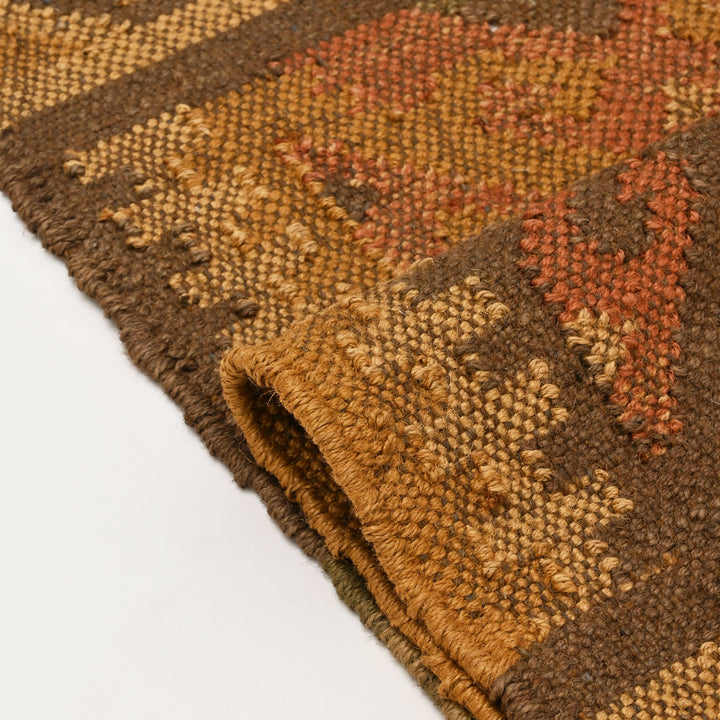 Handwoven Wool Jute Rug | Natural Fiber Blend for Modern Homes-60X36"