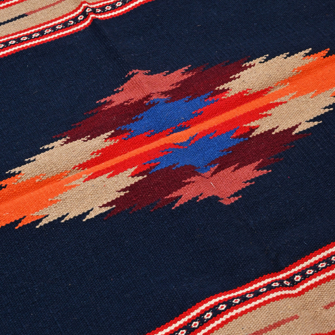 Gadpa Warangal Durry | Multicolor Handwoven Rug | 60x36"