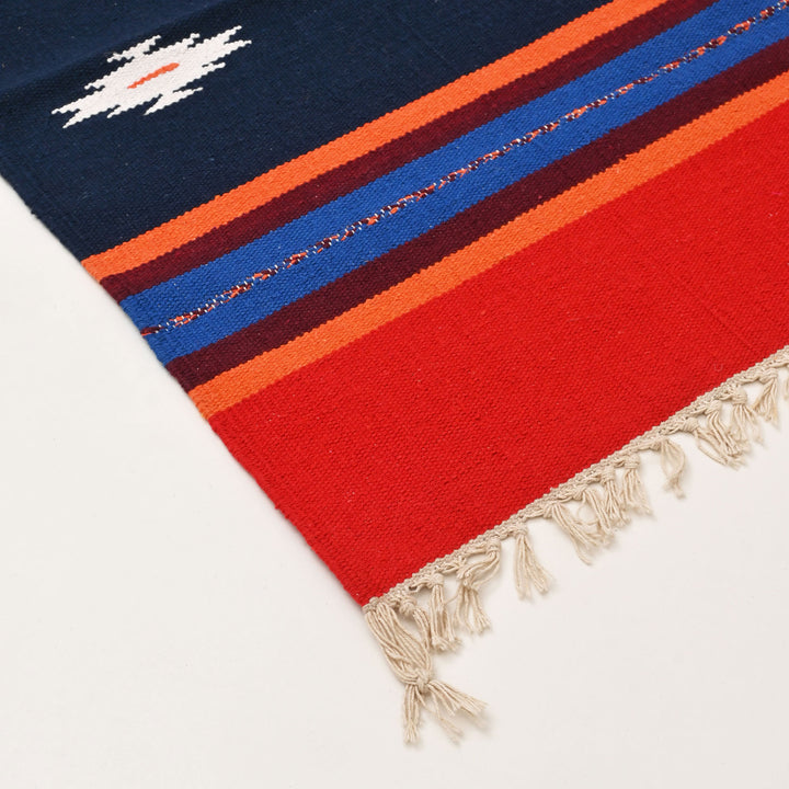Gadpa Warangal Durry | Multicolor Handwoven Rug | 60x36"