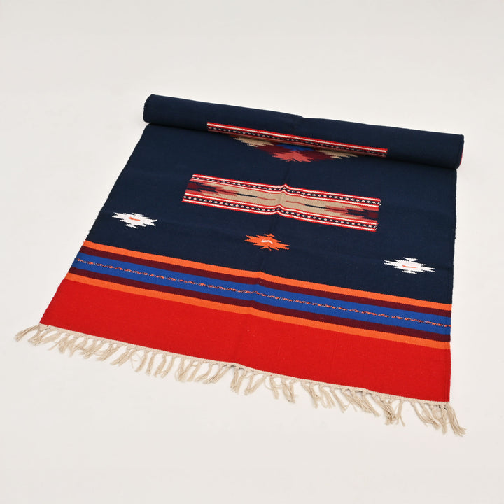 Gadpa Warangal Durry | Multicolor Handwoven Rug | 60x36"