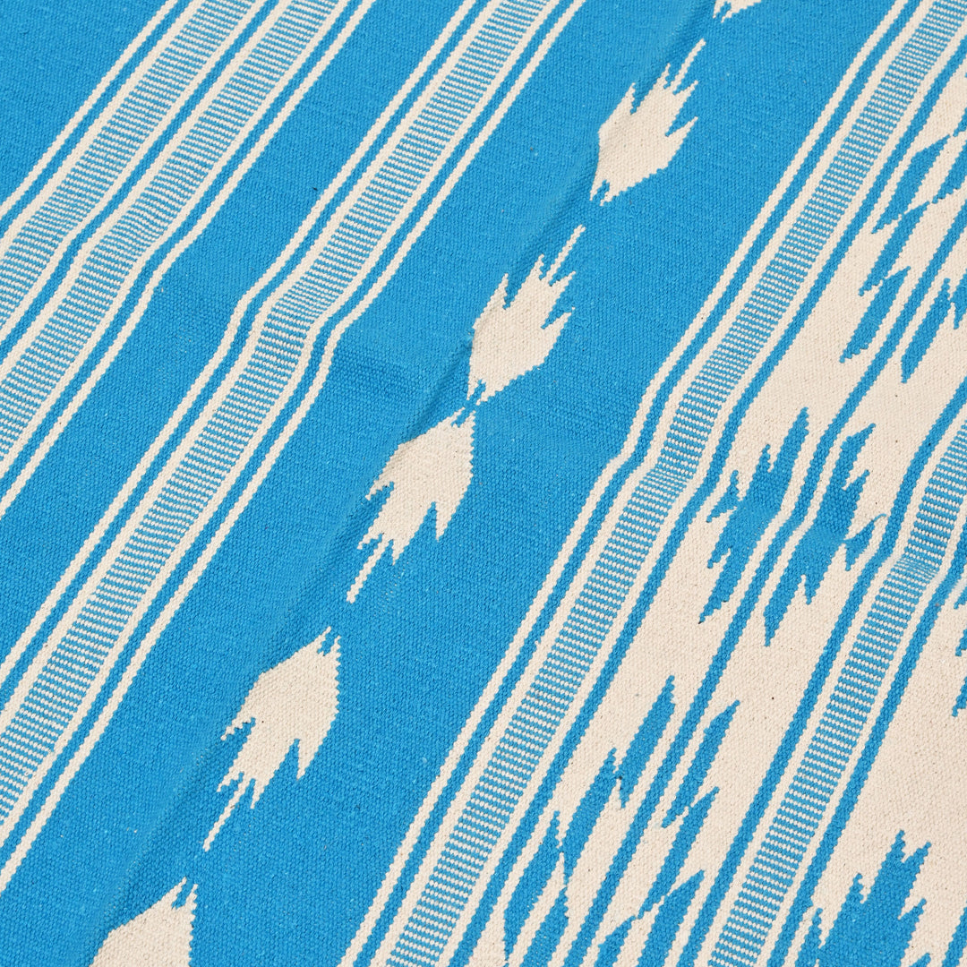 Handwoven Cotton Area Rug | 48x72” Sky Blue
