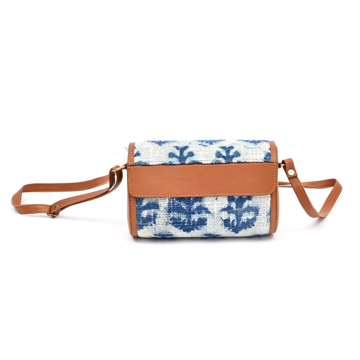 Fiber Sling Clutch Bag | Zigzag Ikat Handwoven