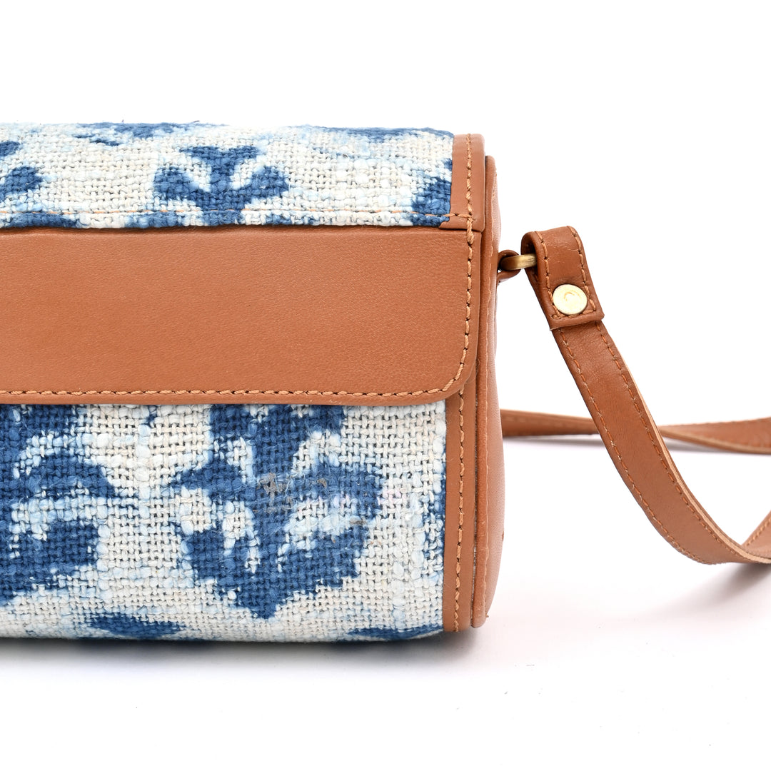 Fiber Sling Clutch Bag | Zigzag Ikat Handwoven