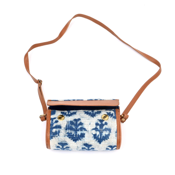 Fiber Sling Clutch Bag | Zigzag Ikat Handwoven