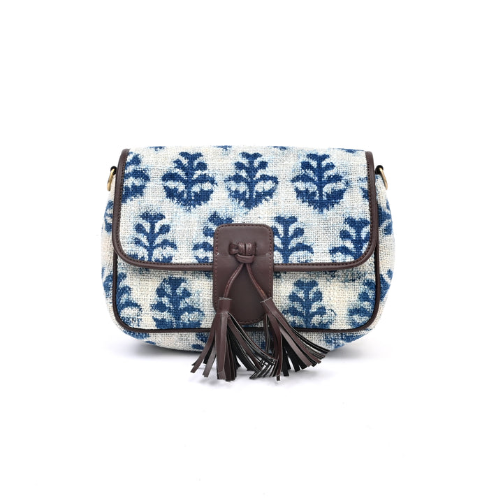 Handwoven Block Printed Sling Bag