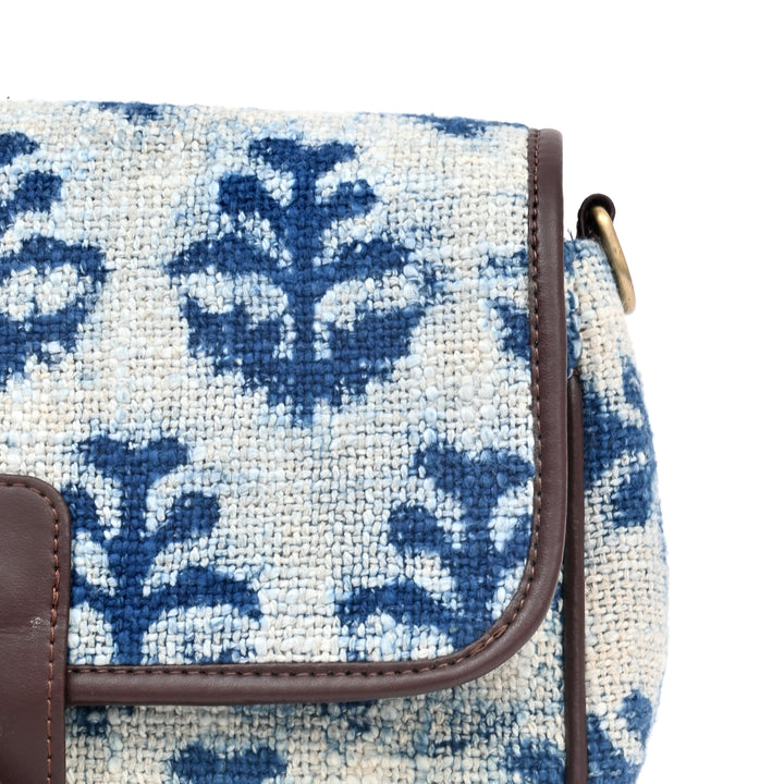 Handwoven Block Printed Sling Bag