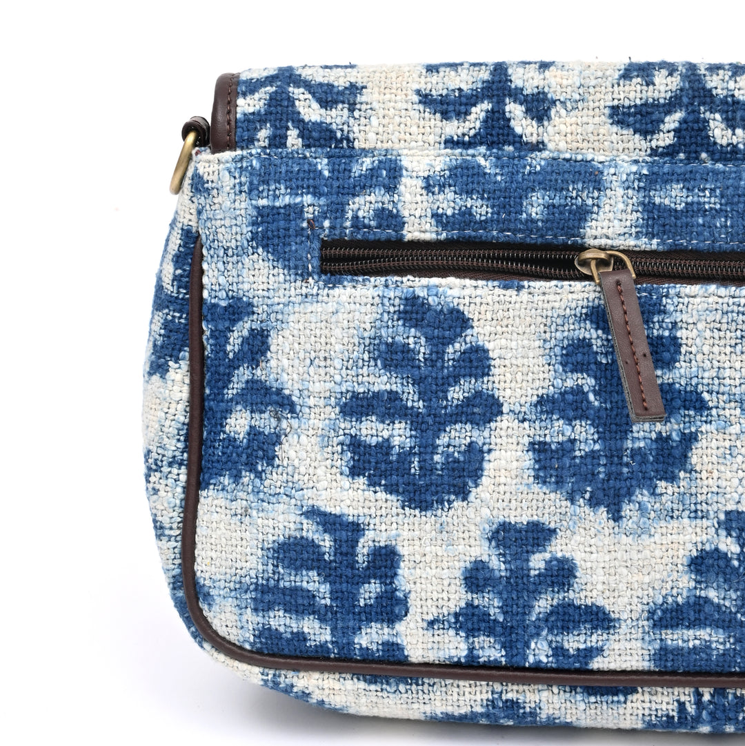 Handwoven Block Printed Sling Bag