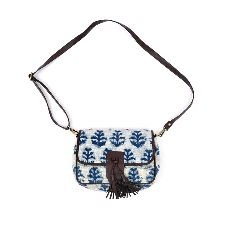 Handwoven Block Printed Sling Bag