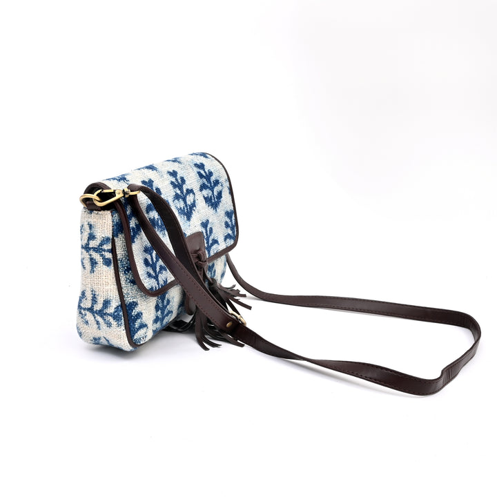 Handwoven Block Printed Sling Bag