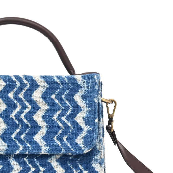 Handcrafted Long Flap Sling Bag