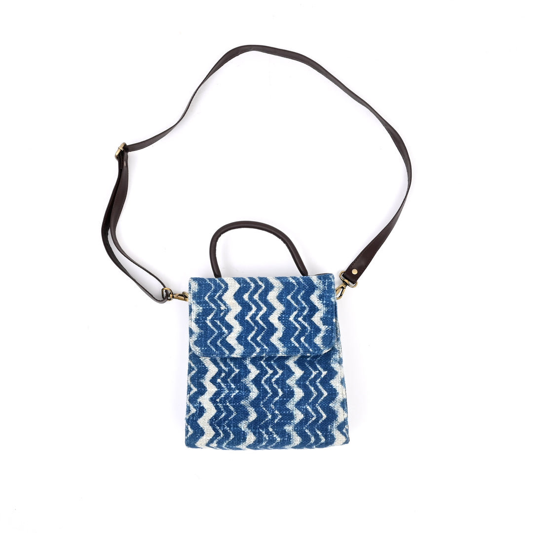 Handcrafted Long Flap Sling Bag
