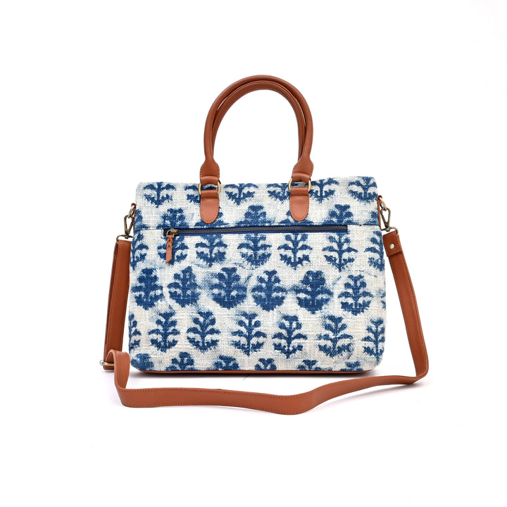 Handwoven Block Printed Tote Bag