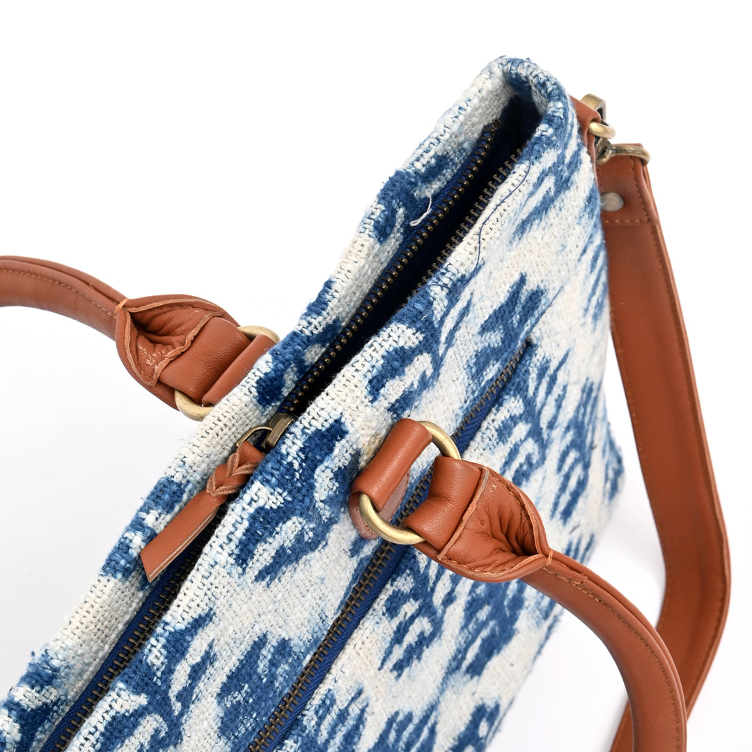 Handwoven Block Printed Tote Bag